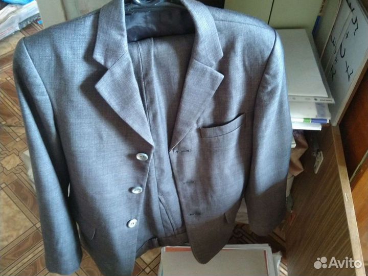 Школьные брюки 152 серые