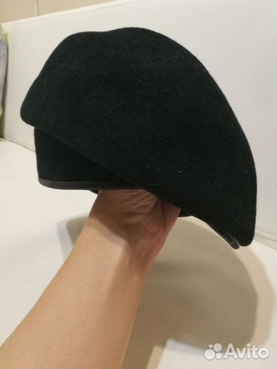 Шляпа фетровая женская черная