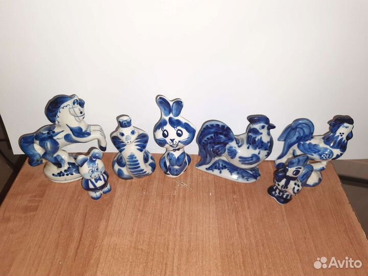 Фарфоровые статуэтки СССР гжель