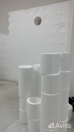 Фигуры, буквы, упаковка из пенопласта