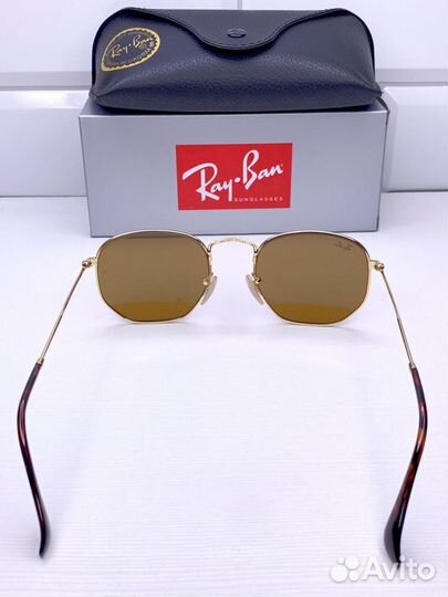 Очки Ray Ban 3548 N Hexagonal Коричневые