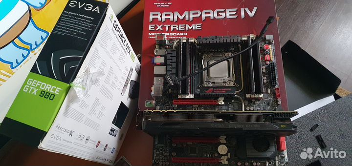 Материнская плата, процессор, память и видеокарта