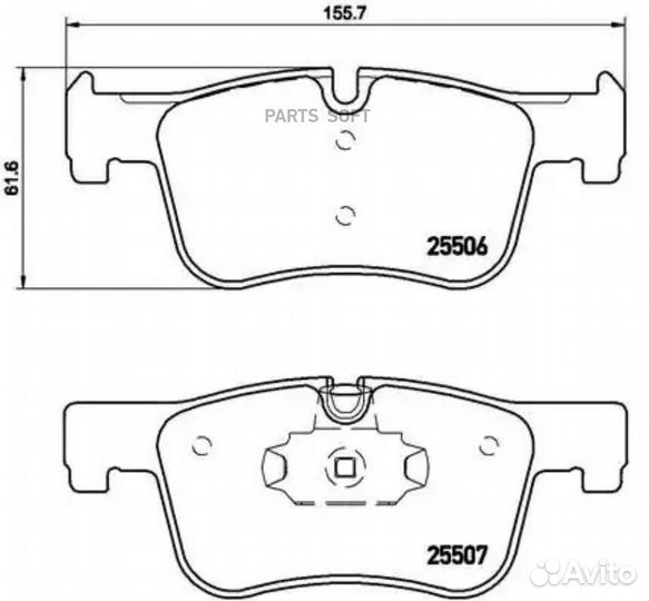 P06070 Brembo Колодки тормозные дисковые перед