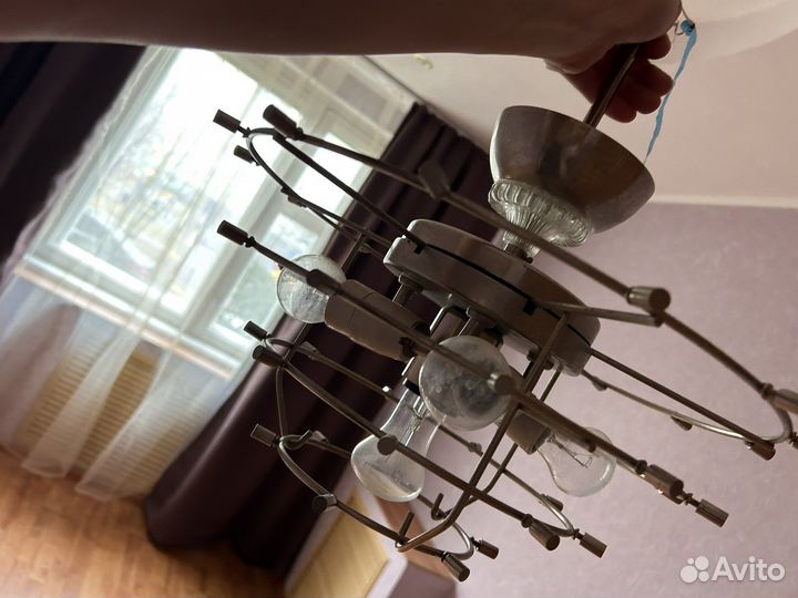 Хрустальная люстра СССР винтажная