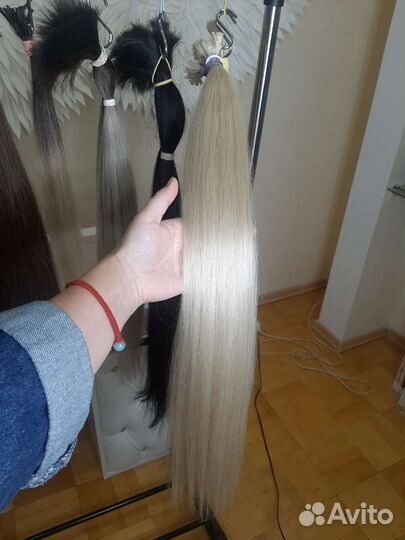 Волосы для наращивания 60 см славянка
