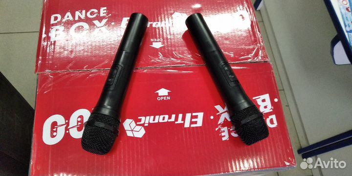 Eltronic 20-14 мощная колонка с двумя радиомикр