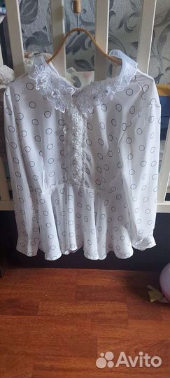 Блузка для девочки белая 140 - 146