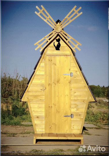Уличный туалет с декором взб 831