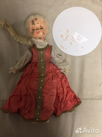 Кукла СССР ивановская фабрика игрушек