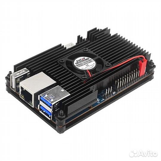 Металический корпус для Orange Pi5 с вентилятором