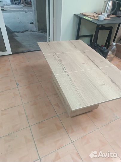 Журнальный столик на колесах раскладной