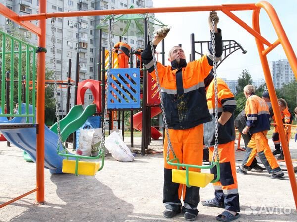 Монтаж детских площадок