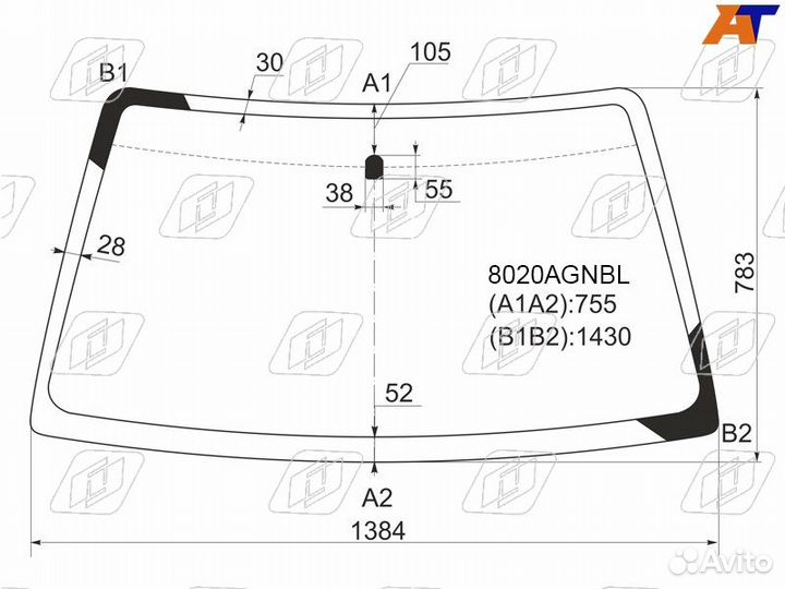Suzuki grand vitara 97- стекла fuyao FYG 8020agnbl-FYG