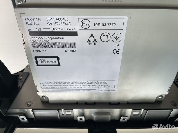 Магнитола модель 86140-60400 Toyota Prado 150