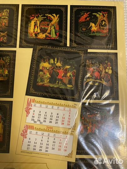 Календарь Сказки Пушкина Палех