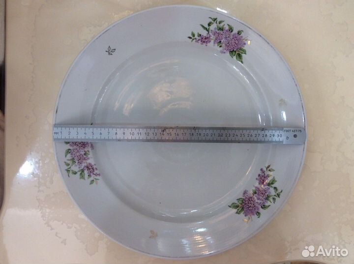 Сервиз дулево сирень (блюдо и тарелка)