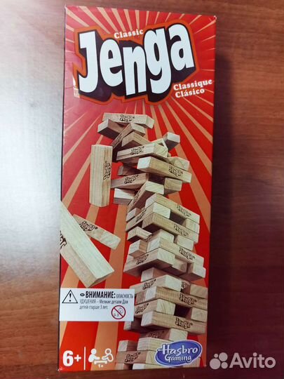 Настольная игра Дженга (Jenga) от Hasbro.54 бруска