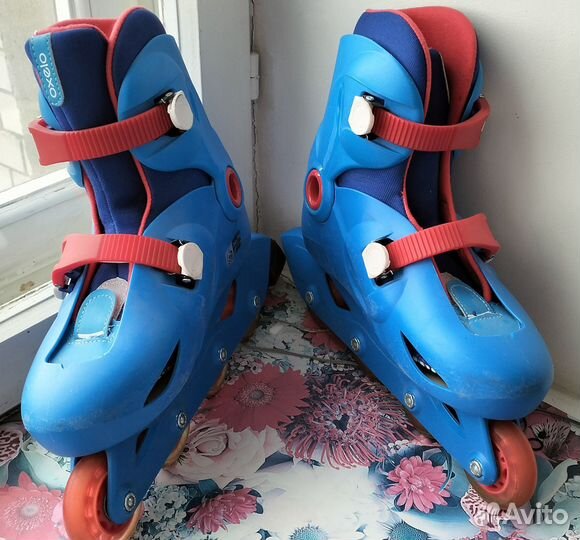 Роликовые коньки детские с защитой
