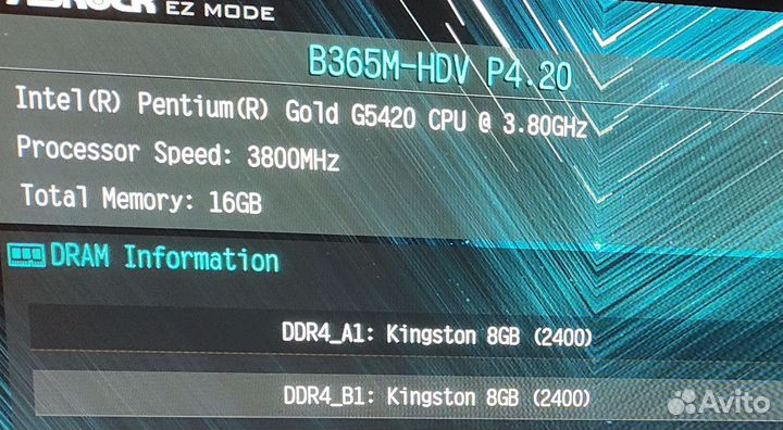 Материнская плата Asrock b365m hdv