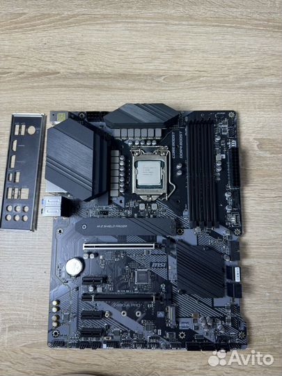 Комплект (1200): мать MSI Z490 + проц i7 10700f