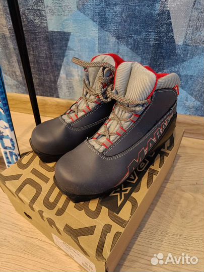 Беговые лыжи 150 см (полный комплект