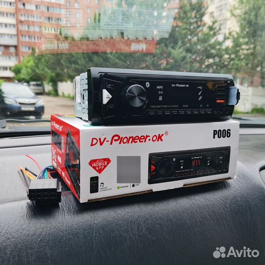 Магнитола pioneer 1Din с bluetooth