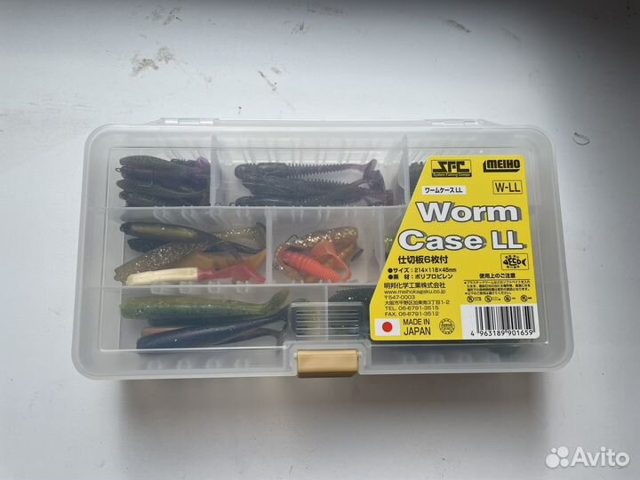 Набор силиконовых приманок + коробка