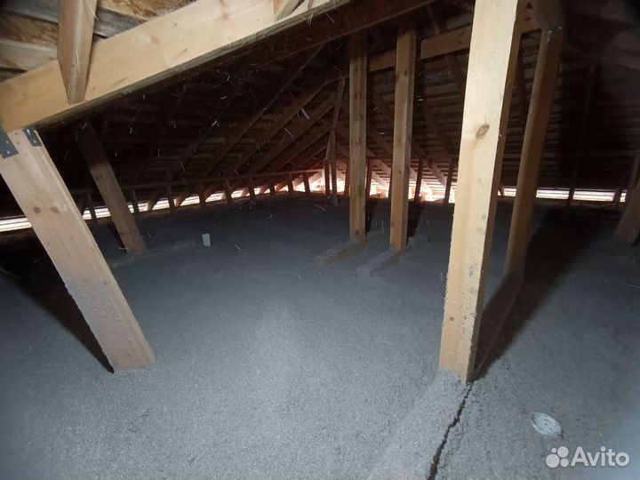 Утепление эковатой