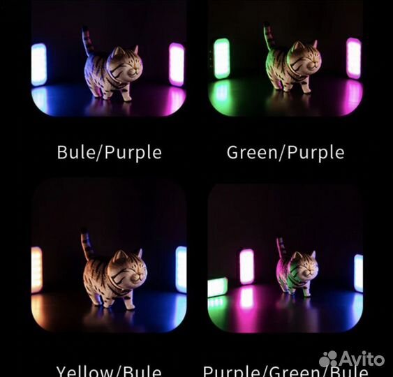 LED светильник RGB для селфи очень компактный