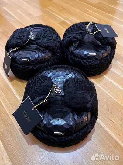 Ушанки Каракуль Питон Zilli