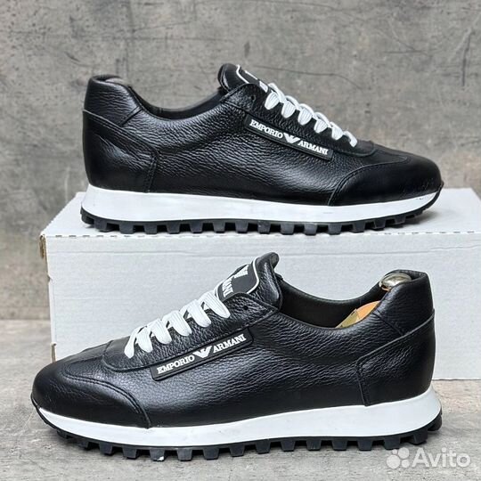 Мужские Кроссовки из Натуральной кожи