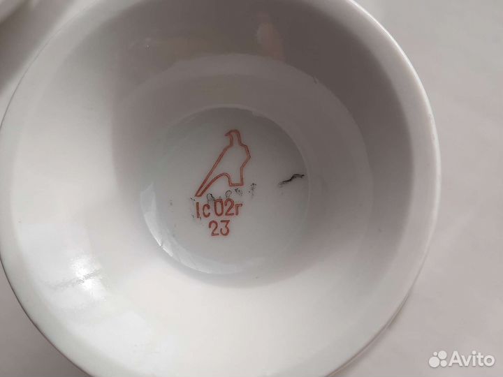 Бокал с блюдцем Дулева