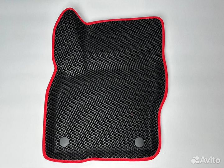 Ева (EVA) коврики с бортами Форд Фокус 3 (красные)