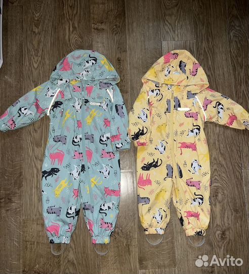 Ветровочные комбинезоны для девочек 74 80 86