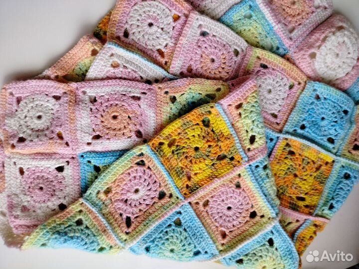 Вязаный плед