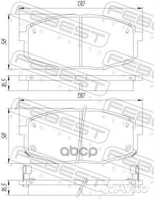 Колодки тормозные передние 1201cretf Febest