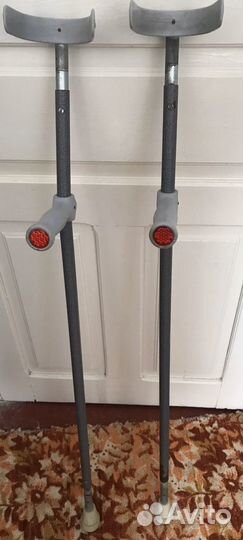Костыли с опорой под локоть, б/у, прокат