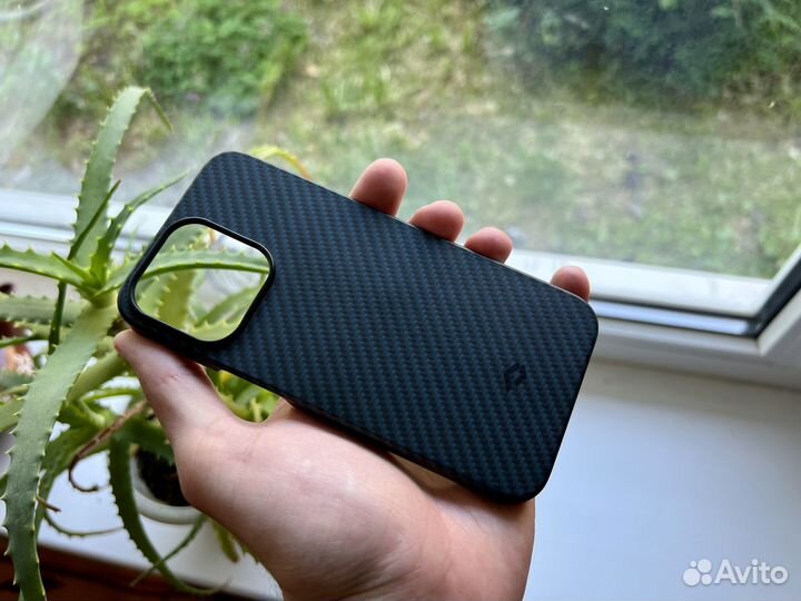 Оригинальный чехол iPhone 13 Pro / Pitaka / Кожа