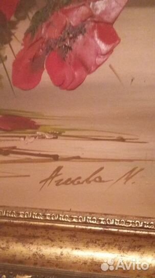 Картина маслом с маками. идеальный подарок