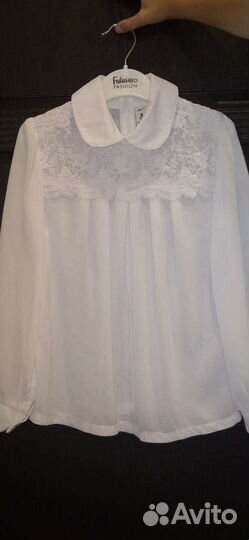 Блузка белая 134