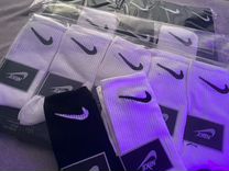 Унисекс Высокие Белые/Чёрные Носки Nike Новые
