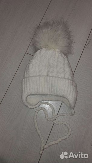 Шапка зимняя для девочки. с 1года до 3лет