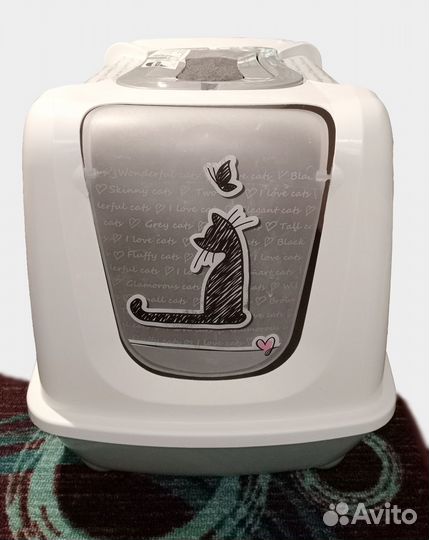 Кошачий туалет домик