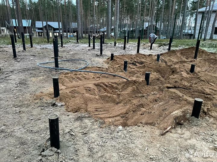 Свайно-винтовой фундамент