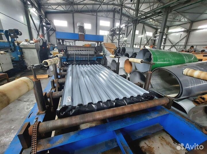 Профнастил оцинк Н75 0,9х750(800)х3000 У