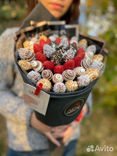 Букет из клубники в бельгийском шоколаде