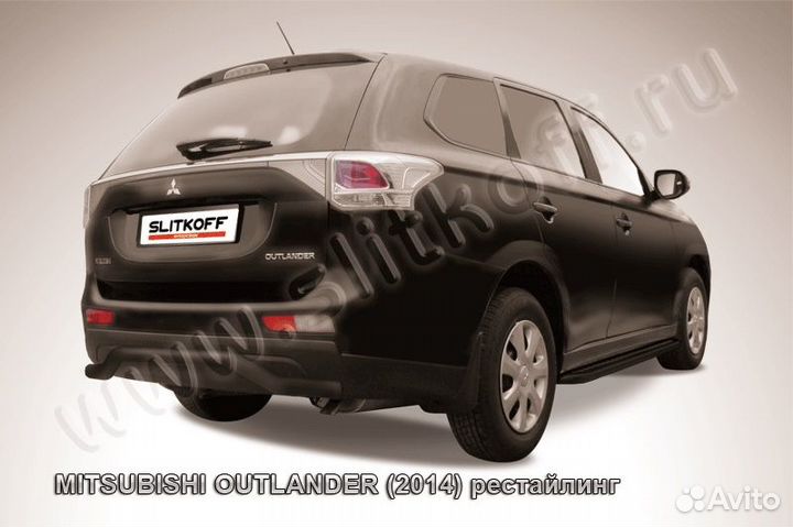 Защита бампера d57 mitsubishioutlander mout14-010B