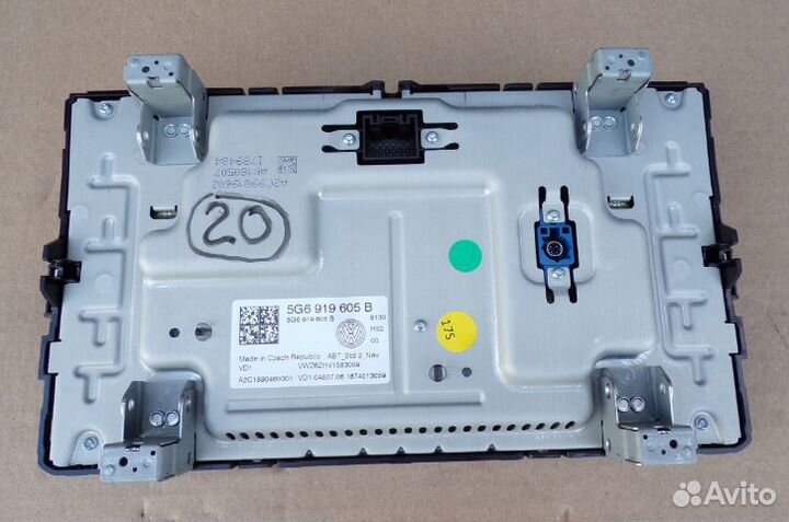 Навигационный дисплей 5G6919605B VW golf 7 рест