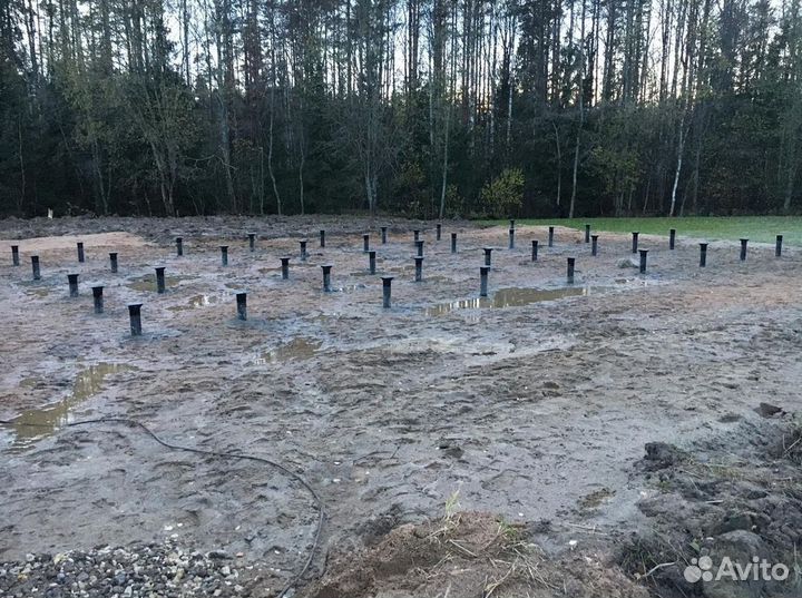 Винтовые сваи для фундамента