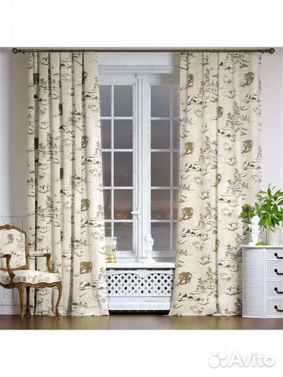 Шторы из льна